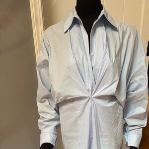 One of a kind knotted shirt dress